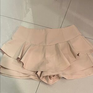 English Factory Pink Ruffle Skort
